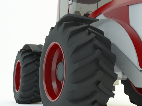 Agricultural vehicle tractor 3D Model