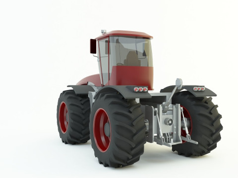 Agricultural vehicle tractor 3D Model