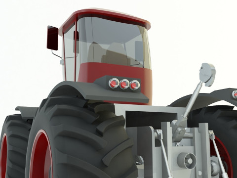 Agricultural vehicle tractor 3D Model