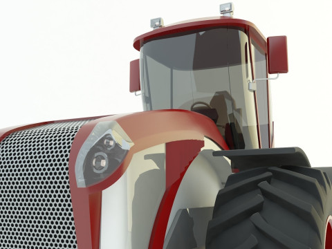 Agricultural vehicle tractor 3D Model