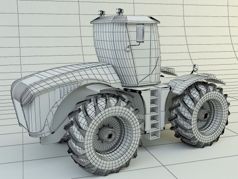 Agricultural vehicle tractor 3D Model