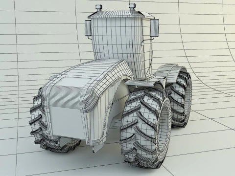 Agricultural vehicle tractor 3D Model
