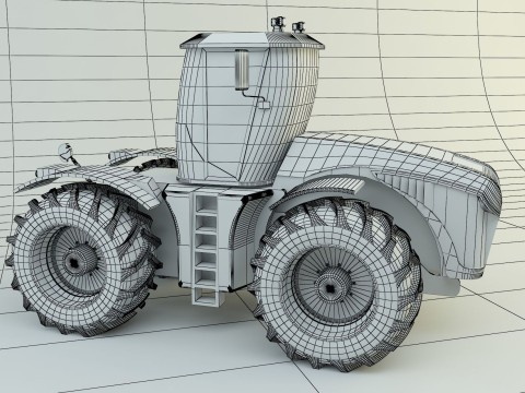 Agricultural vehicle tractor 3D Model