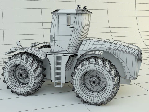 Agricultural vehicle tractor 3D Model
