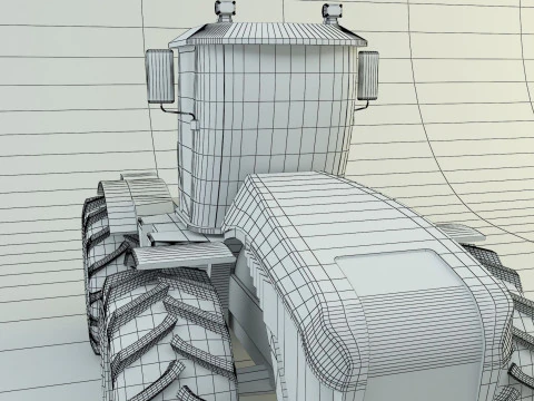 Agricultural vehicle tractor 3D Model