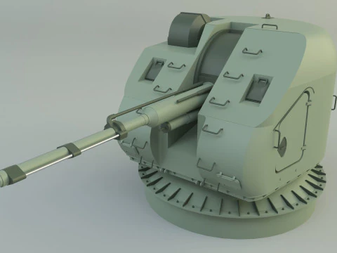 Navio de guerra Ak 176 76 mm Modelo 3D