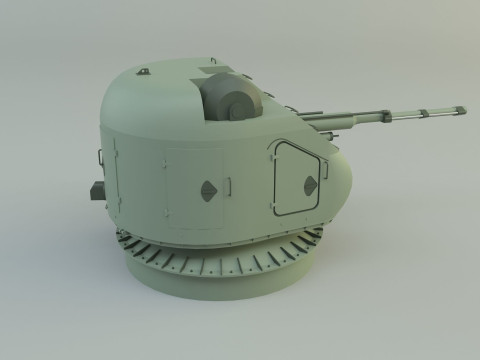 Ak 176 76 mm warship 3D Модель