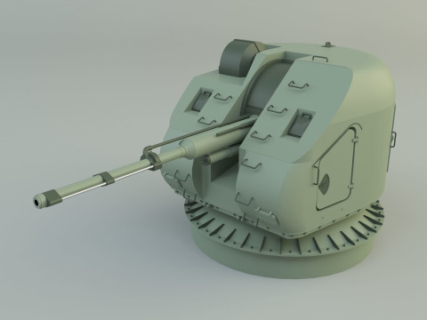 Ak 176 76 mm warship 3D Модель