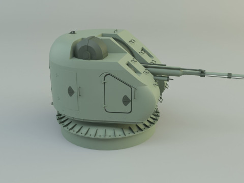 Ak 176 76 mm warship 3D Модель