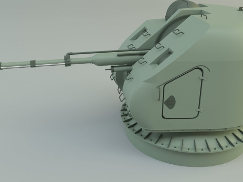 Ak 176 76 mm warship 3D Модель