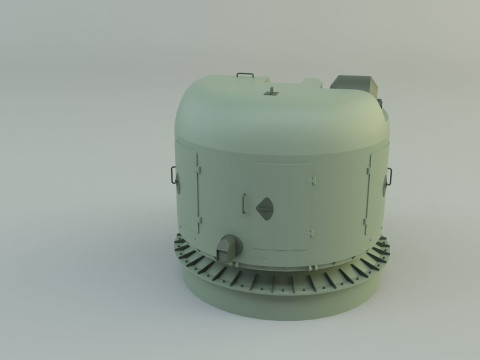 Ak 176 76 mm warship 3D Модель