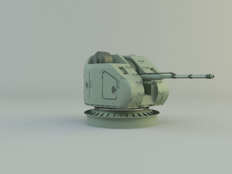Ak 176 76 mm warship 3D Модель