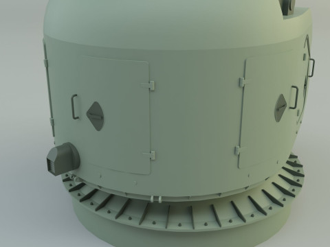 Ak 176 76 mm warship 3D Модель