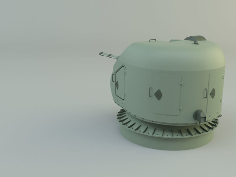 Ak 176 76 mm warship 3D Модель