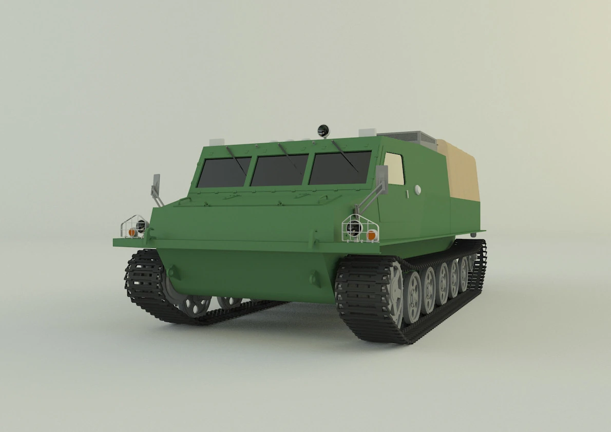Terrain vehicle 3D Model .c4d .max .obj .3ds .fbx .stl .blend 