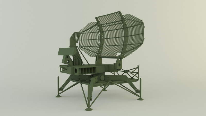 AN-TPS-43 radar system Modelo 3D .c4d .max .obj .3ds .fbx .stl .blend 
