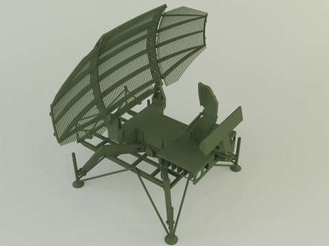 AN-TPS-43 radar system Modelo 3D