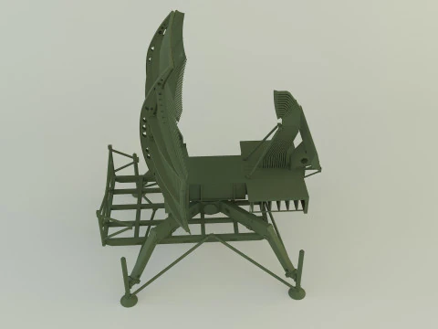 AN-TPS-43 radar system 3D Model