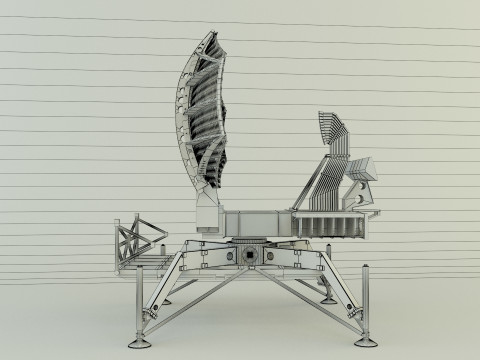 AN-TPS-43 radar system Modelo 3D
