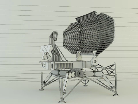 AN-TPS-43 radar system 3D Model