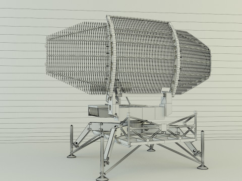 AN-TPS-43 radar system Modelo 3D