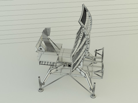 AN-TPS-43 radar system Modelo 3D