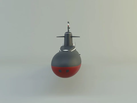Andrew Jackson SSBN 619 military submarine model 3D Model