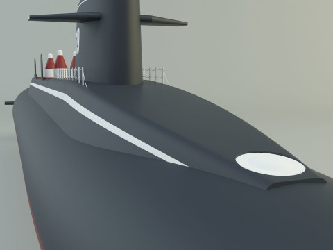 Andrew Jackson SSBN 619 military submarine model 3D 모델