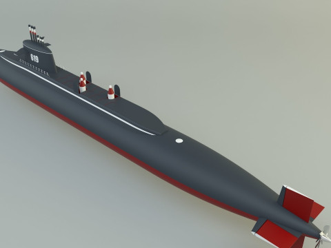 Andrew Jackson SSBN 619 military submarine model 3D 모델