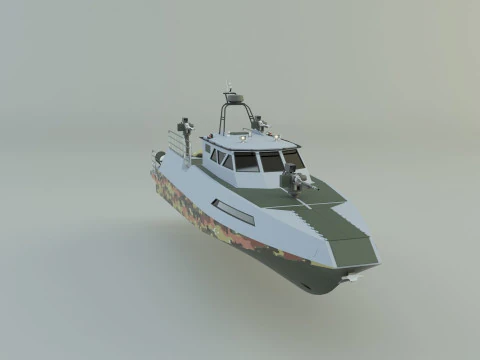 Barca d'assalto 3d Modello 3D