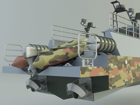 Assault boat 3d 3D Model