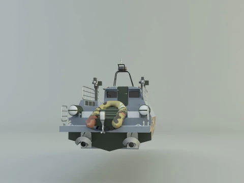 Barca d'assalto 3d Modello 3D