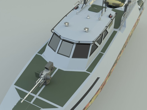 Assault boat 3d 3D Model