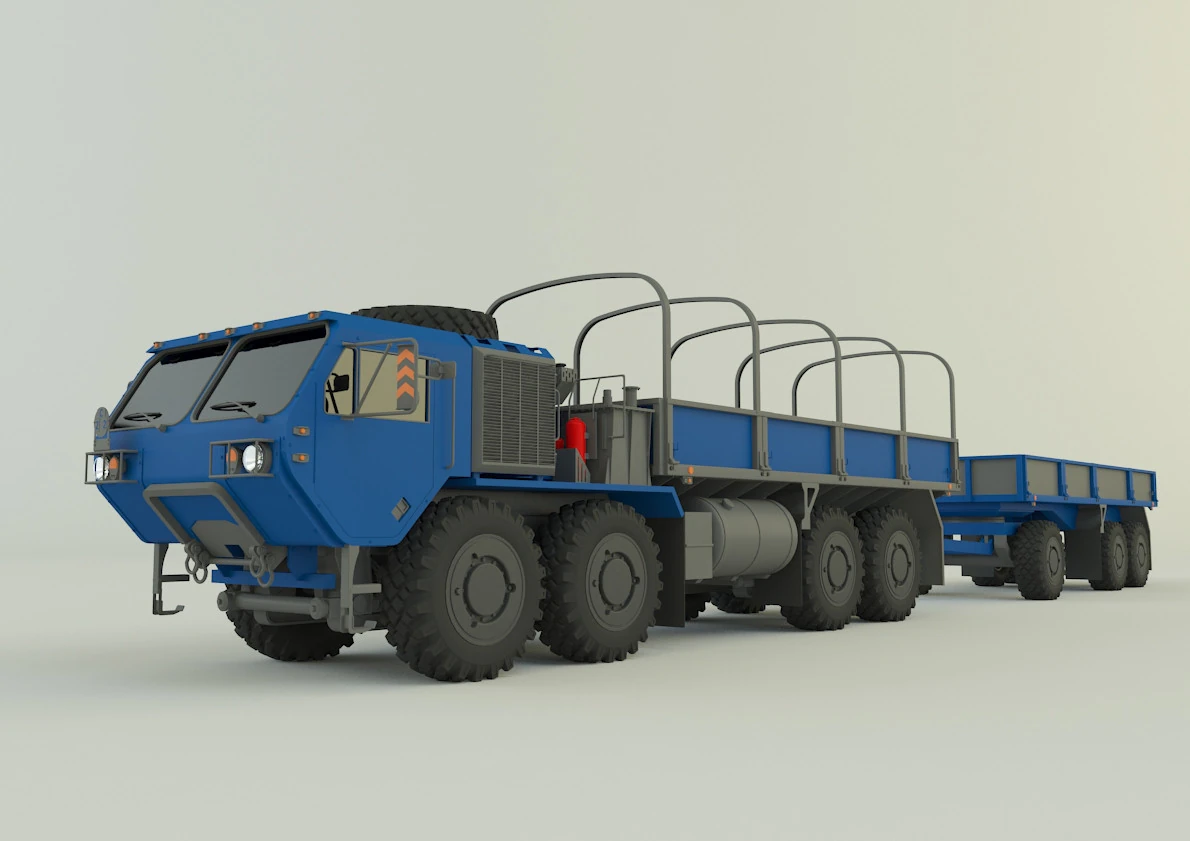 Assy hemtt A4 trailer 3D Model .c4d .max .obj .3ds .fbx .stl .blend 