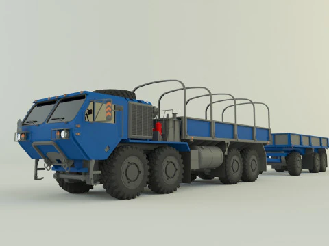 Прицеп А4 в сборе 3D Модель