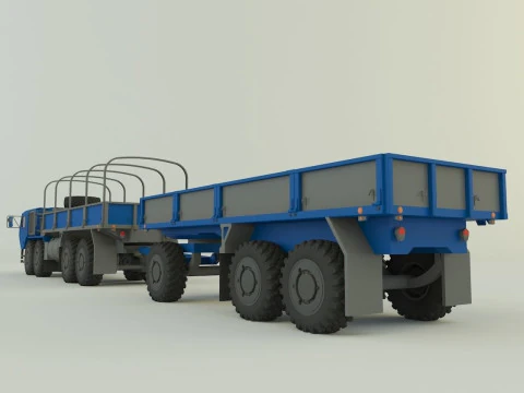 Assy hemtt A4 trailer 3D Model
