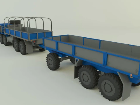Assy hemtt A4 trailer 3D Model