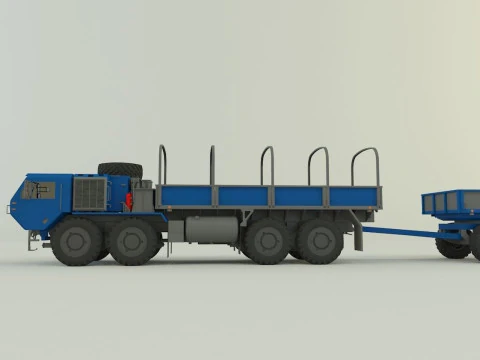 Assy hemtt A4 trailer 3D Model