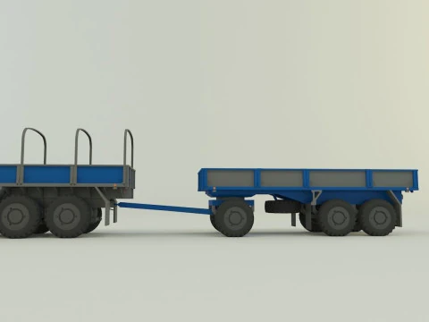 Assy hemtt A4 trailer 3D Model