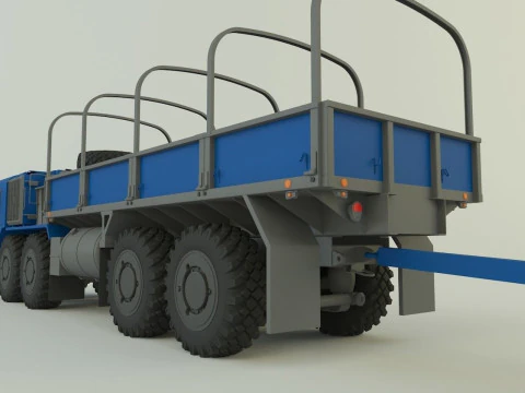 Assy hemtt A4 trailer 3D Model