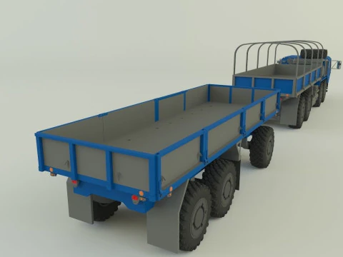 Assy hemtt A4 trailer 3D Model
