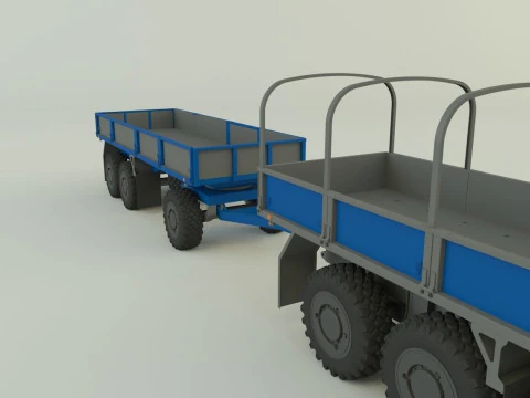 Assy hemtt A4 trailer 3D Model