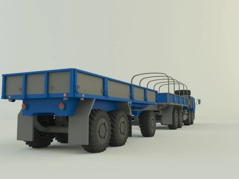 Assy hemtt A4 trailer 3D Model