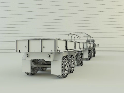 Assy hemtt A4 trailer 3D Model