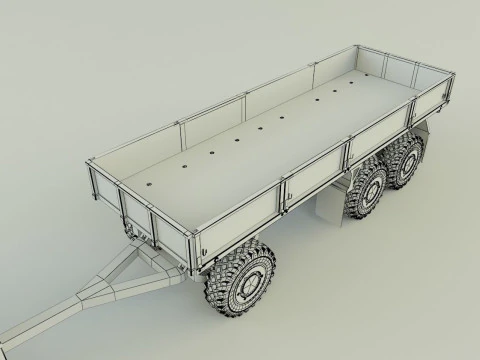 Assy hemtt A4 trailer 3D Model