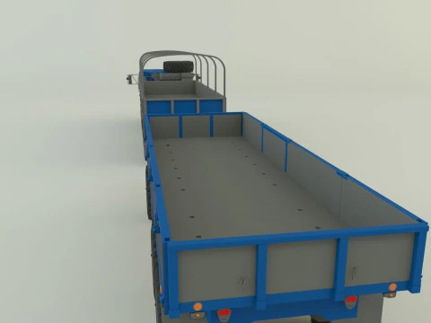 Assy hemtt A4 trailer 3D Model