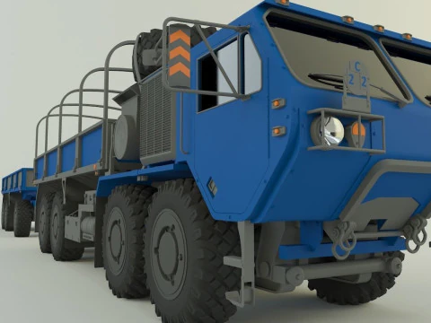 Assy hemtt A4 trailer 3D Model