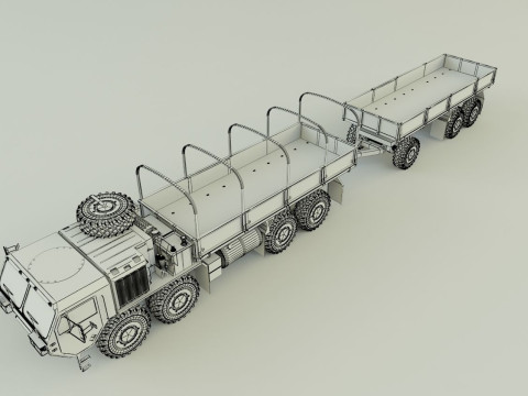 Assy hemtt A4 trailer Model 3D