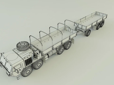 Assy hemtt A4 trailer 3D Model