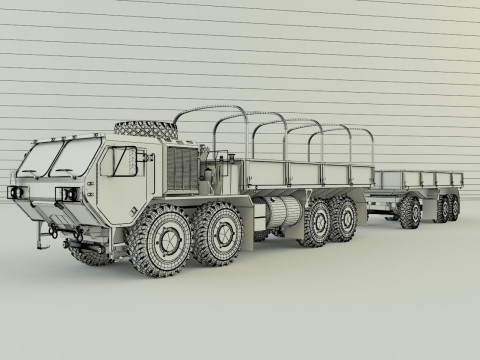 Assy hemtt A4 trailer Model 3D